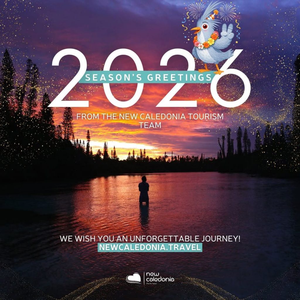 Voeux de la saison depuis l&rsquo;île paradisiaque de la Nouvelle-Calédonie !