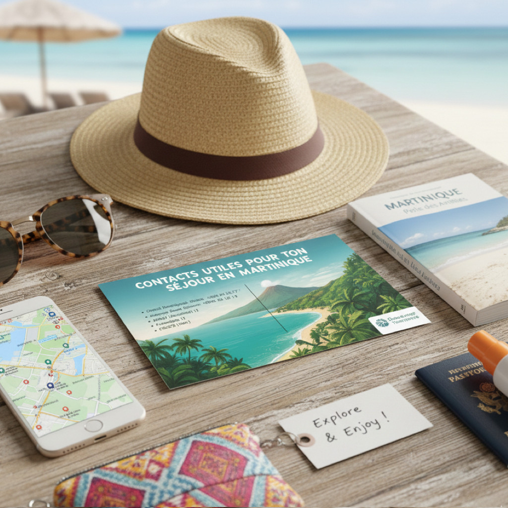 Quels sont les contacts utiles pour ton séjour en Martinique selon Outre-mer Tourisme ?