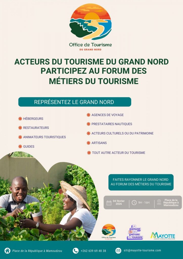 Participez au Forum des Métiers du Tourisme 2026 à Mayotte en Outre-mer