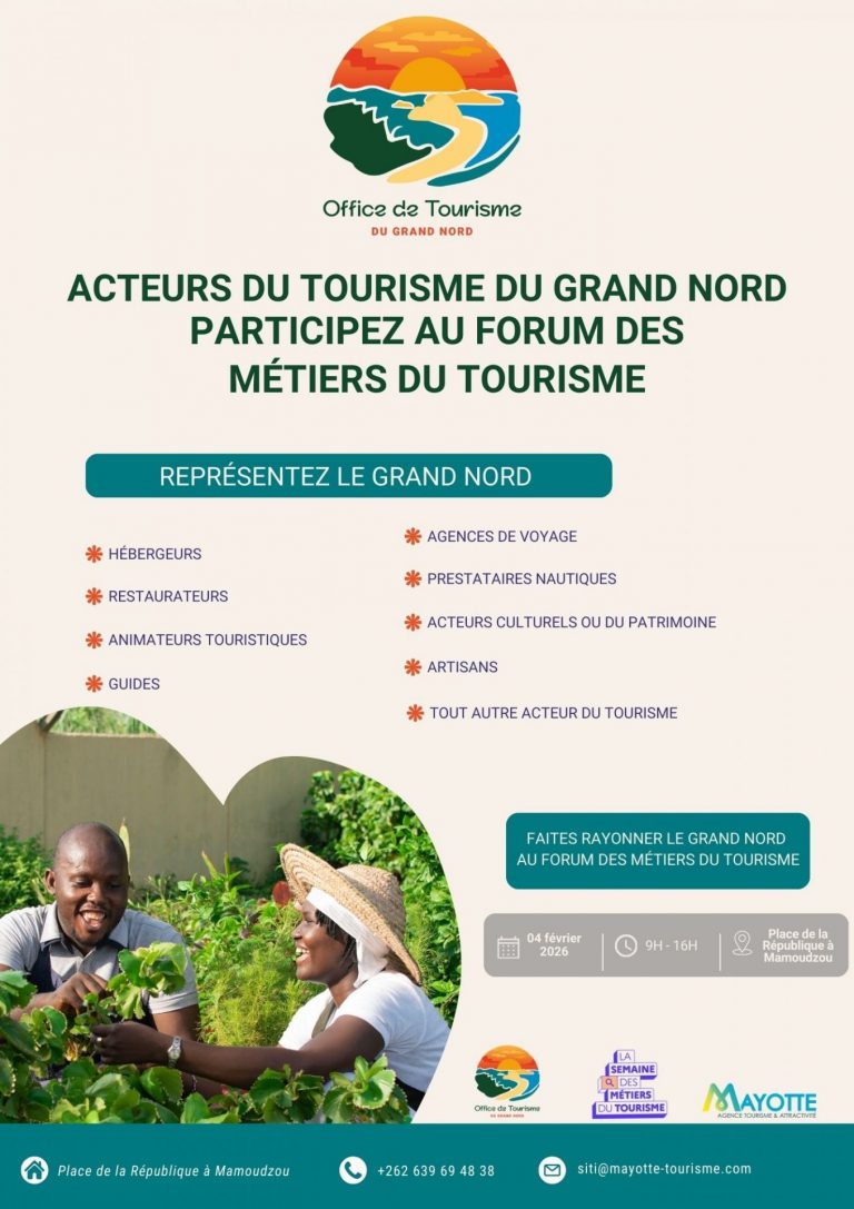Participez au Forum des Métiers du Tourisme 2026 à Mayotte en Outre-mer