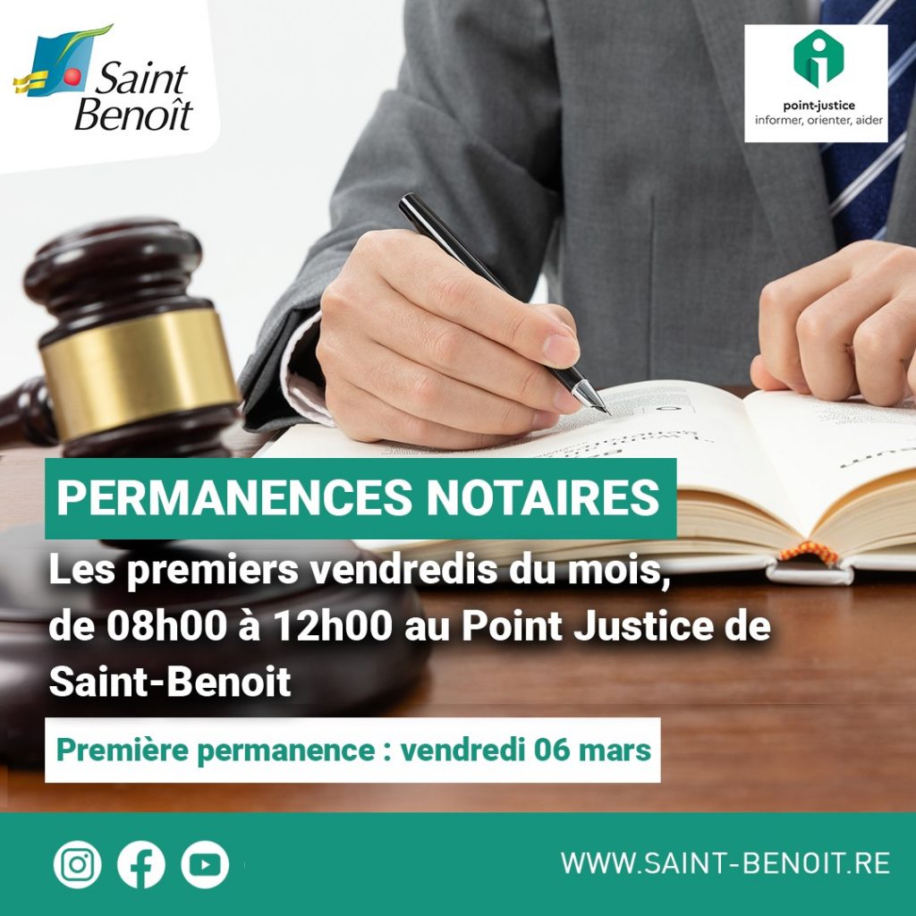 Accès au droit à la Réunion, Outre-mer : ton rendez-vous gratuit avec un notaire à Saint-Benoît