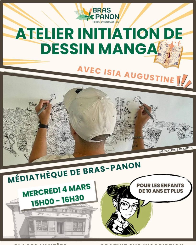 Apprendre le dessin manga avec une artiste ambidextre à la Réunion, Outre-mer