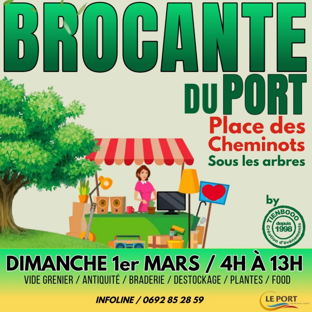 Brocante du Port à La Réunion : Lance tes vacances en Outre-mer ce dimanche