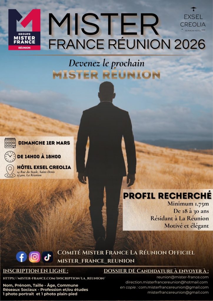 Devenir l&rsquo;ambassadeur de l&rsquo;élégance Outre-mer avec Mister France Réunion 2026
