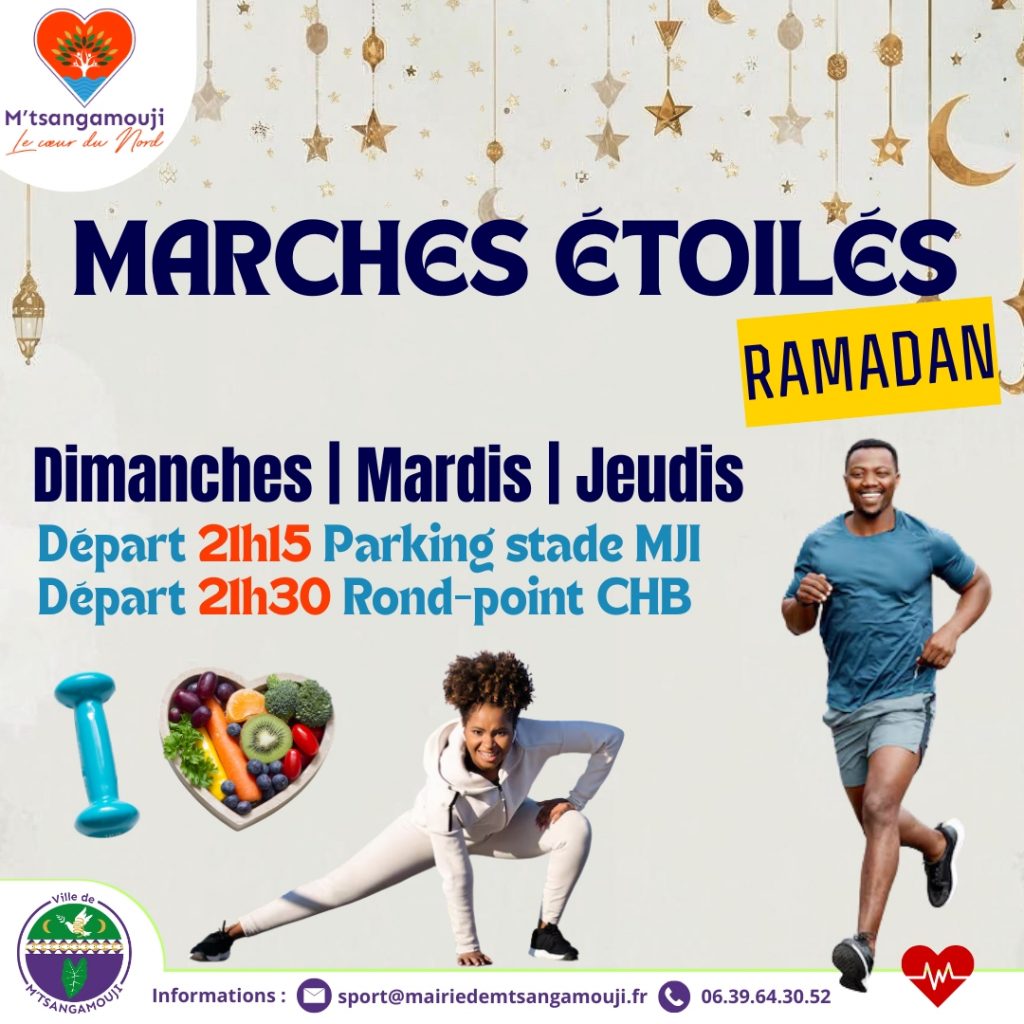 Les Marches Étoilées du Ramadan : Sport et spiritualité sous le ciel de Mayotte en Outre-mer