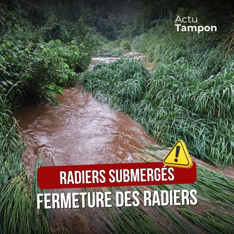 Vigilance météo à La Réunion : attention aux radiers fermés en Outre-mer