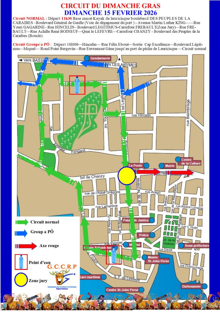 Le guide complet de la Grande Parade du Dimanche Gras 2026 en Guadeloupe