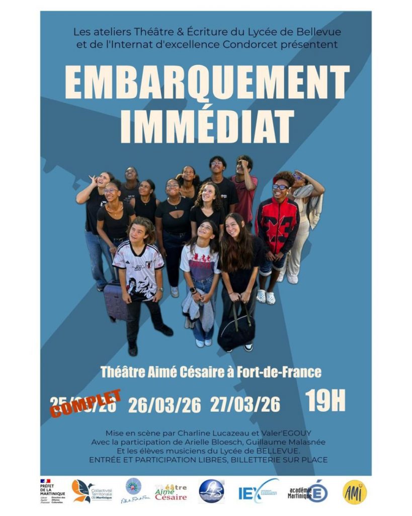 Théâtre Martinique : ATELIERS THEATRE & ECRITURE DE BELLEVUE au THEATRE AIME CESAIRE en Outre-mer