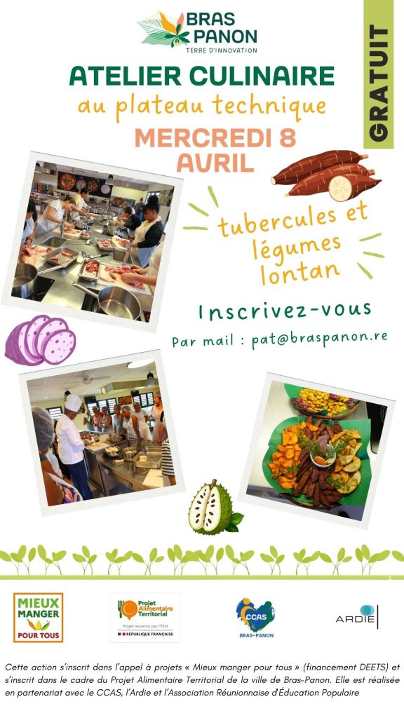 Atelier Culinaire à la Ville de Bras-Panon : Redécouvre les saveurs de La Réunion et de l&rsquo;Outre-mer