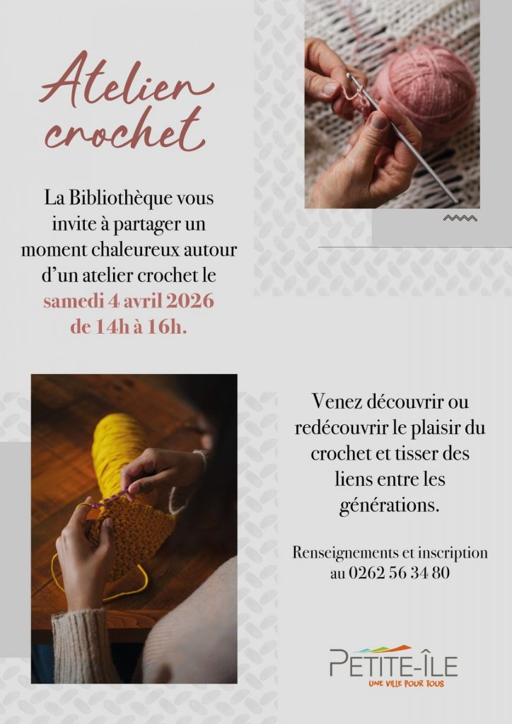 Atelier crochet à la Ville de Petite-Île : un savoir-faire créatif en Outre-mer à La Réunion