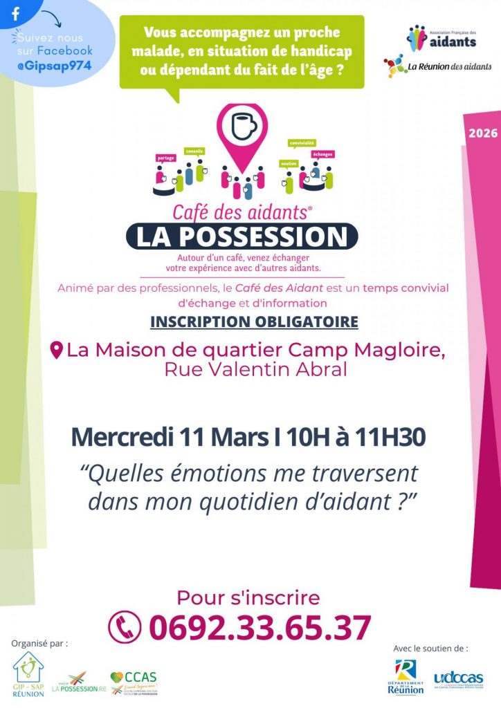 Café des Aidants à la Ville de La Possession : soutenez vos proches à La Réunion en Outre-mer