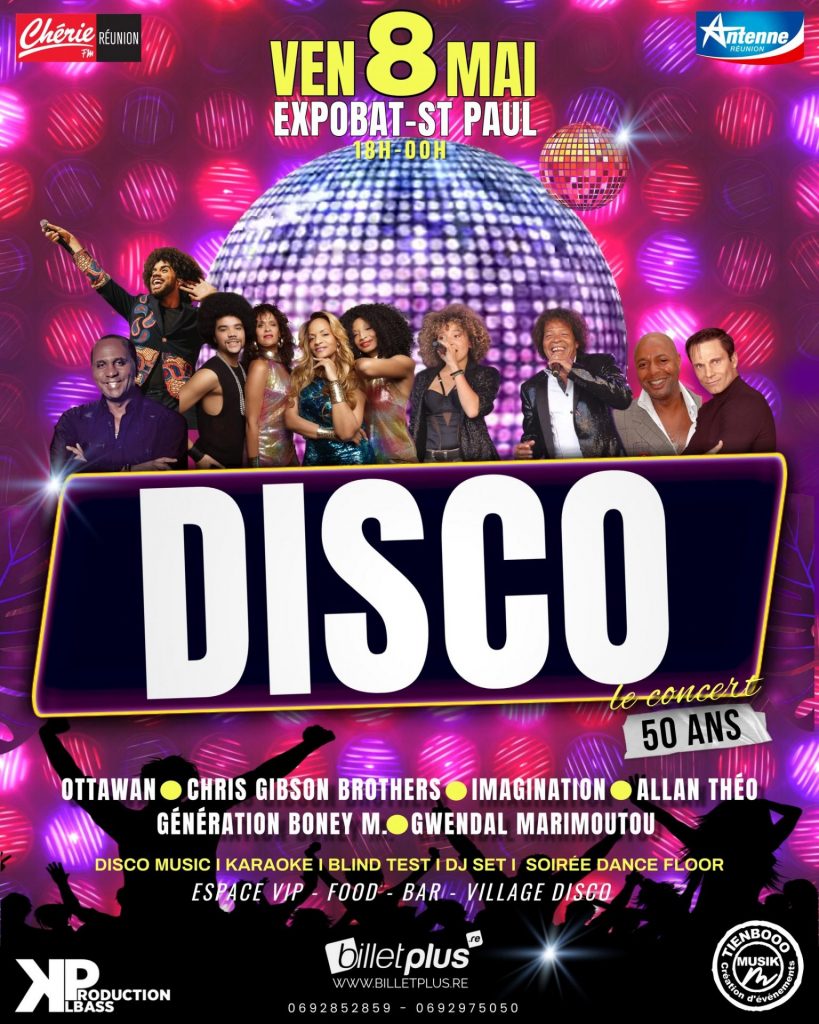Tienbooo : Célèbre les 50 ans du Disco à La Réunion en Outre-mer