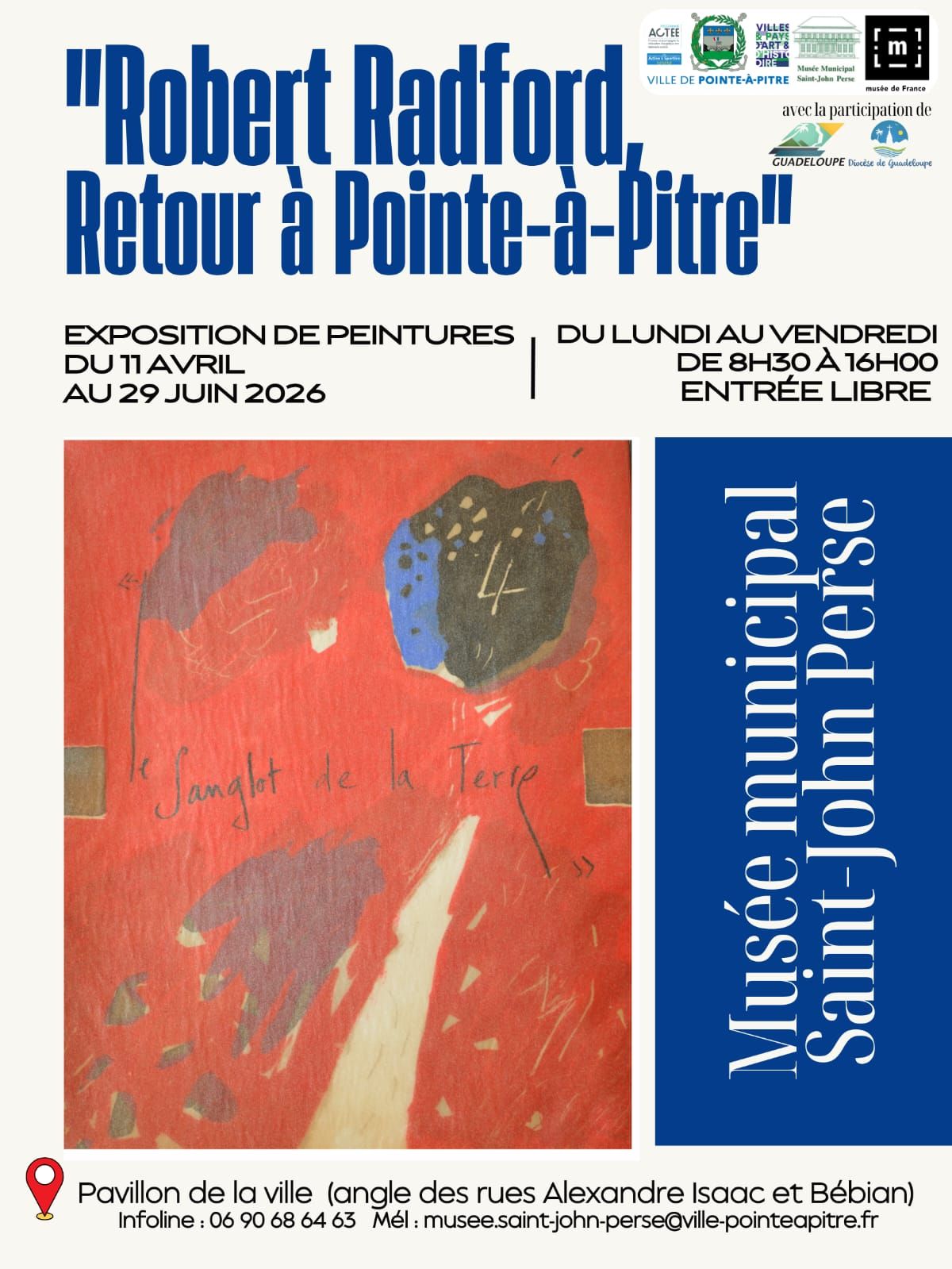 Exposition Robert Radford à la Ville de Pointe-à-Pitre : l'art contemporain rayonne en Guadeloupe et dans l'Outre-mer - Outremer Tourisme