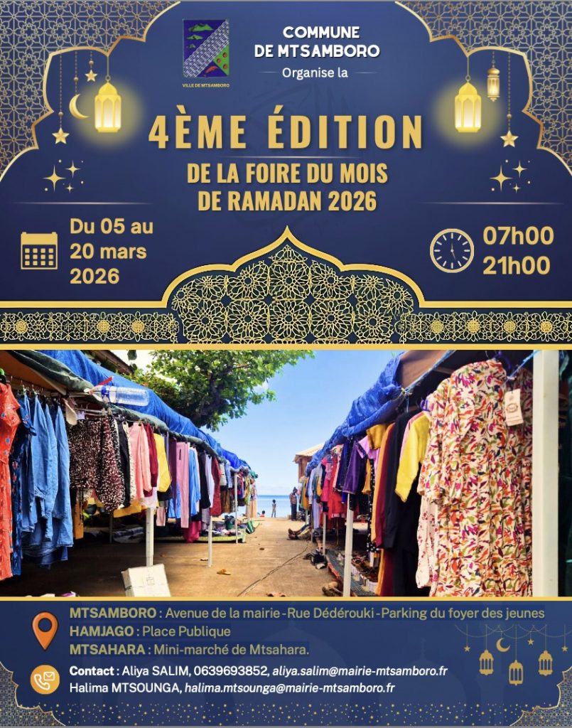Foire du Ramadan à Mayotte : Préparez l&rsquo;Eid avec l&rsquo;Office de Tourisme du Grand Nord dans cet Outre-mer d&rsquo;exception