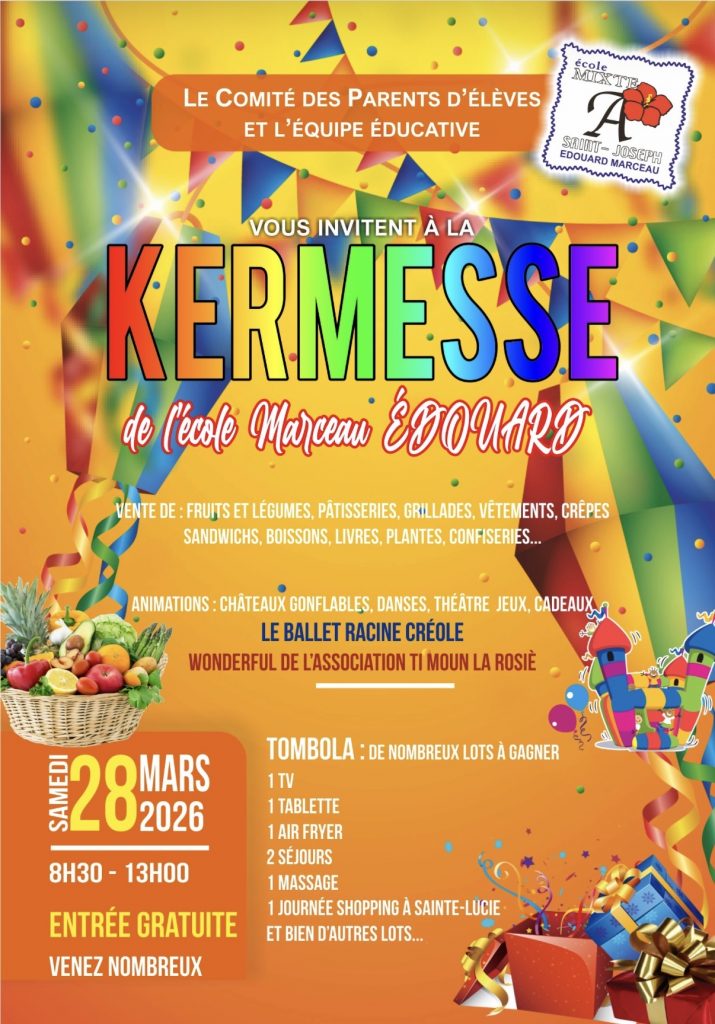 Kermesse de l&rsquo;école Marceau Édouard : vivez la convivialité de la Ville de Saint-Joseph en Martinique, votre région d&rsquo;outre-mer