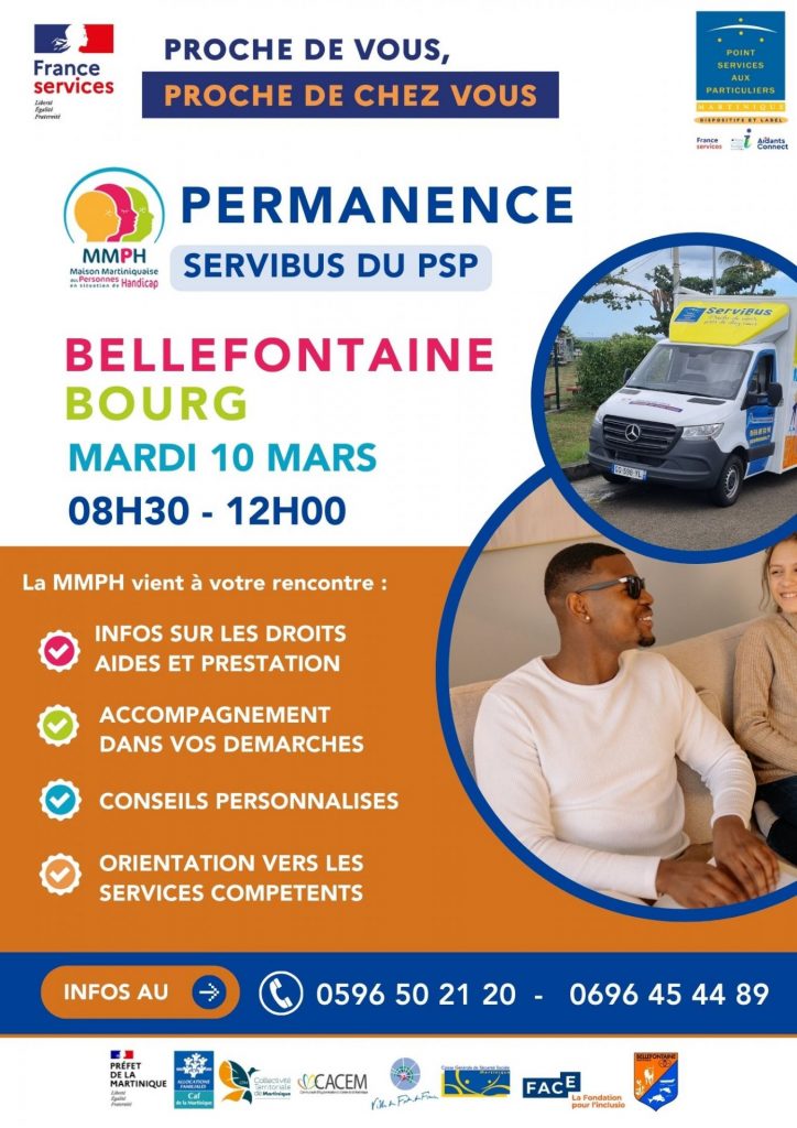Le SERVIBUS débarque dans la Ville de Bellefontaine en Martinique pour vos démarches en Outre-mer