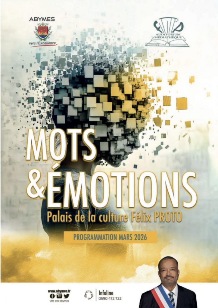 Le programme du Palais de la Culture de la Ville des Abymes en Outre-mer en Guadeloupe