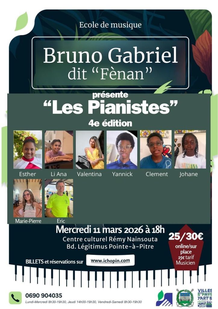Les Pianistes en Guadeloupe : La Ville de Pointe-à-Pitre célèbre les talents de l&rsquo;Outre-mer