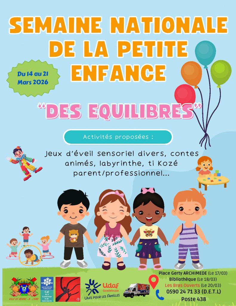 Petite Enfance en Guadeloupe : La Ville de Morne-à-l&rsquo;Eau célèbre la 12ème édition de la SNPE en Outre-mer