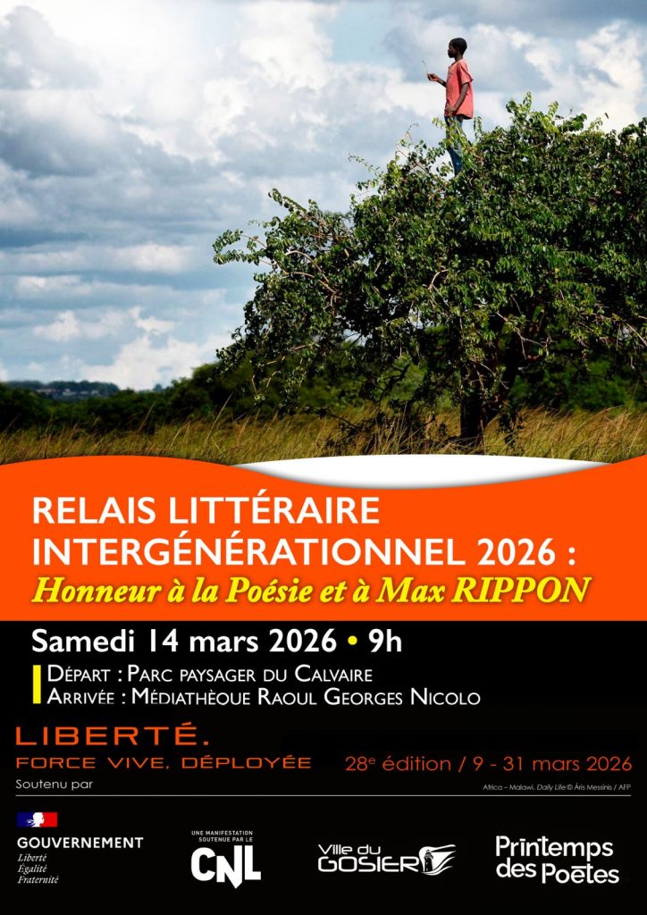 Célébrez la poésie en Outre-mer : Relais littéraire à la Ville du Gosier en Guadeloupe