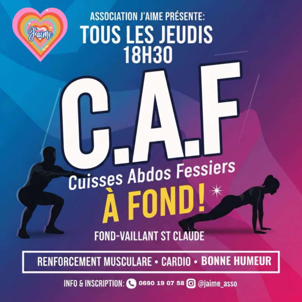 Séance Step et CAF à Saint-Claude : booste ton énergie en Outre-mer Guadeloupe