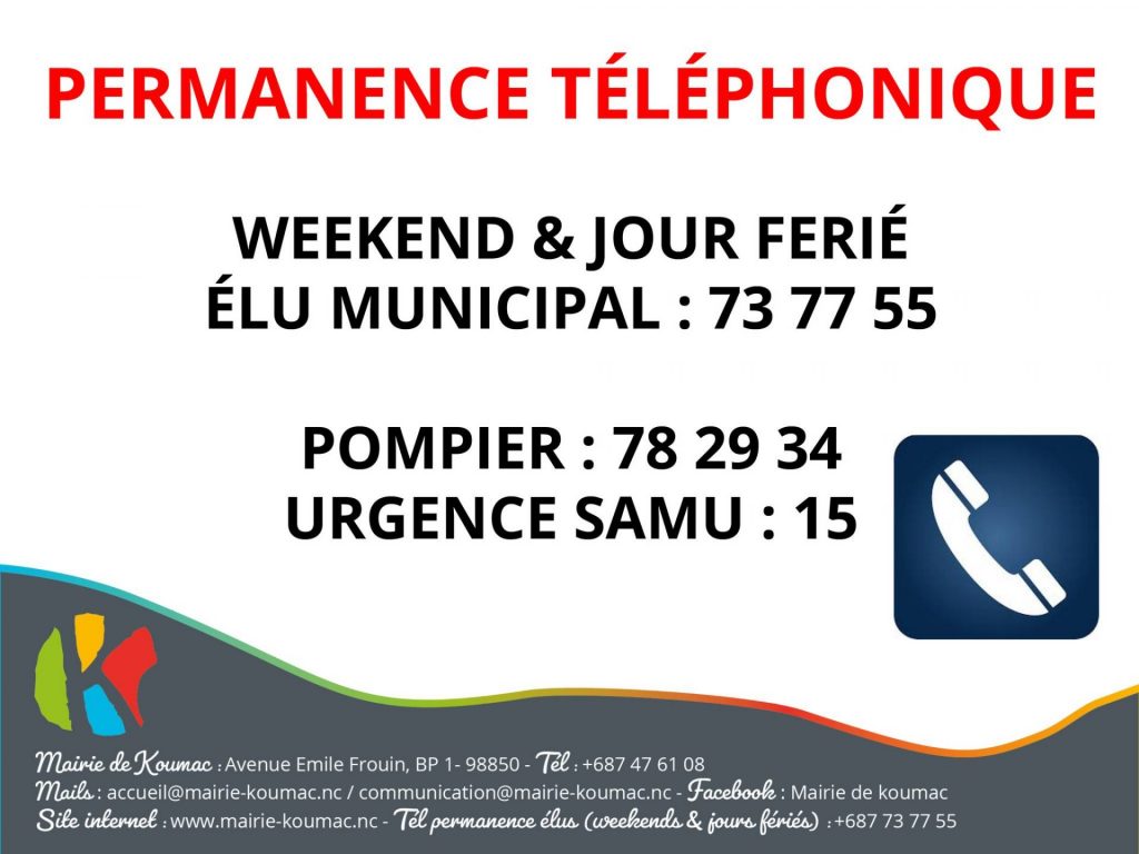 Permanence de la Mairie de Koumac : Sécurité et services du week-end en Nouvelle-Calédonie, Outre-mer