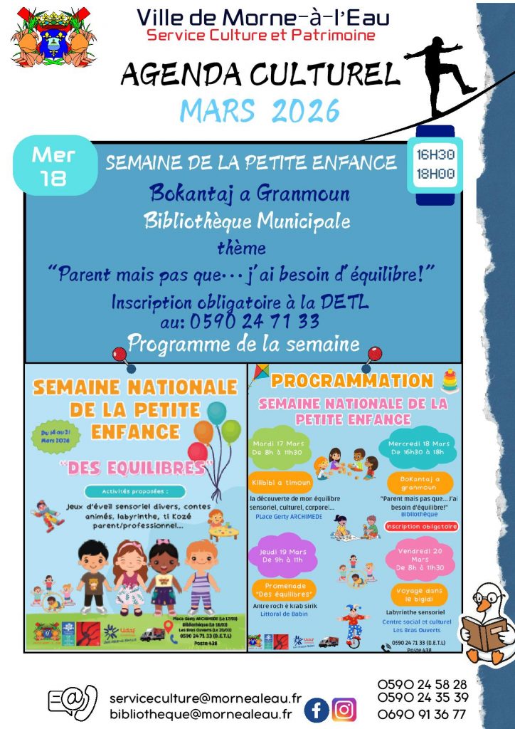 Semaine de la Petite Enfance à la Ville de Morne-à-l’Eau : l&rsquo;équilibre familial en Guadeloupe et en Outre-mer