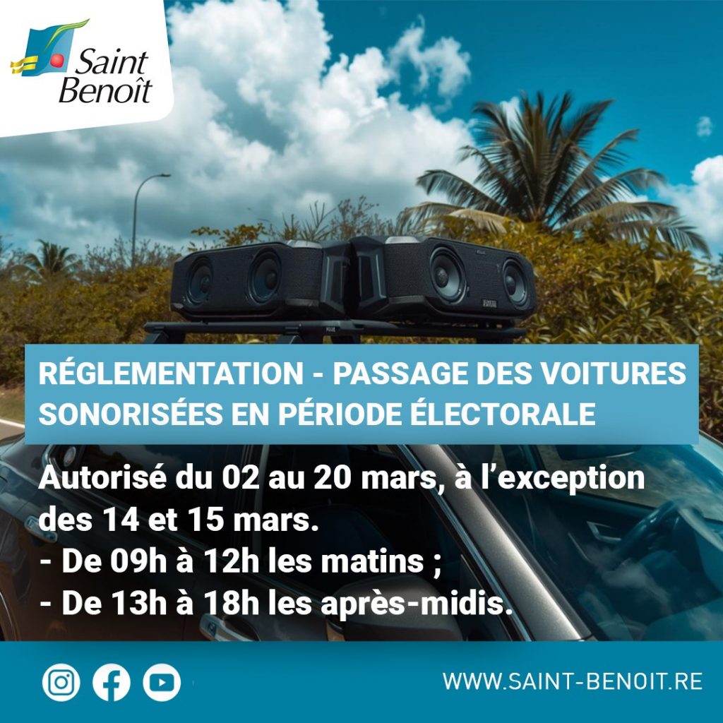 Réglementation en Outre-mer : circulation des voitures sonorisées à La Réunion