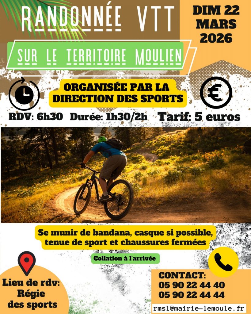 Randonnée VTT en Outre-mer : explorez la Ville du Moule en Guadeloupe