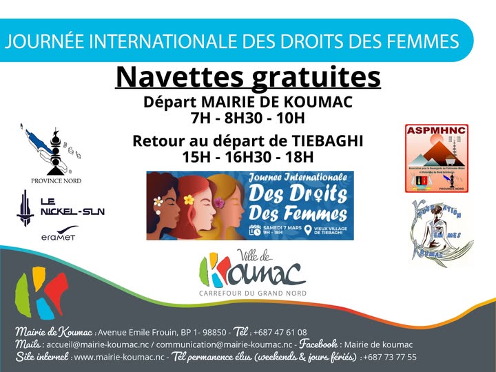 Célébrez les droits des femmes avec la Ville de Koumac en Outre-mer et la Nouvelle-Calédonie