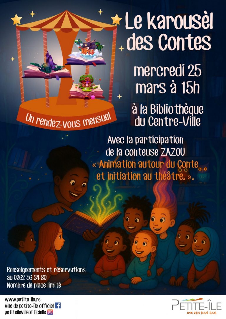 Éveil culturel à la Ville de Petite-Île : le Karousèl des contes à La Réunion en Outre-mer