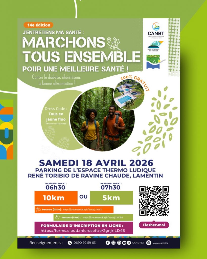 Santé et Sport en Outre-mer : Marchons à la Ville de Lamentin en Guadeloupe