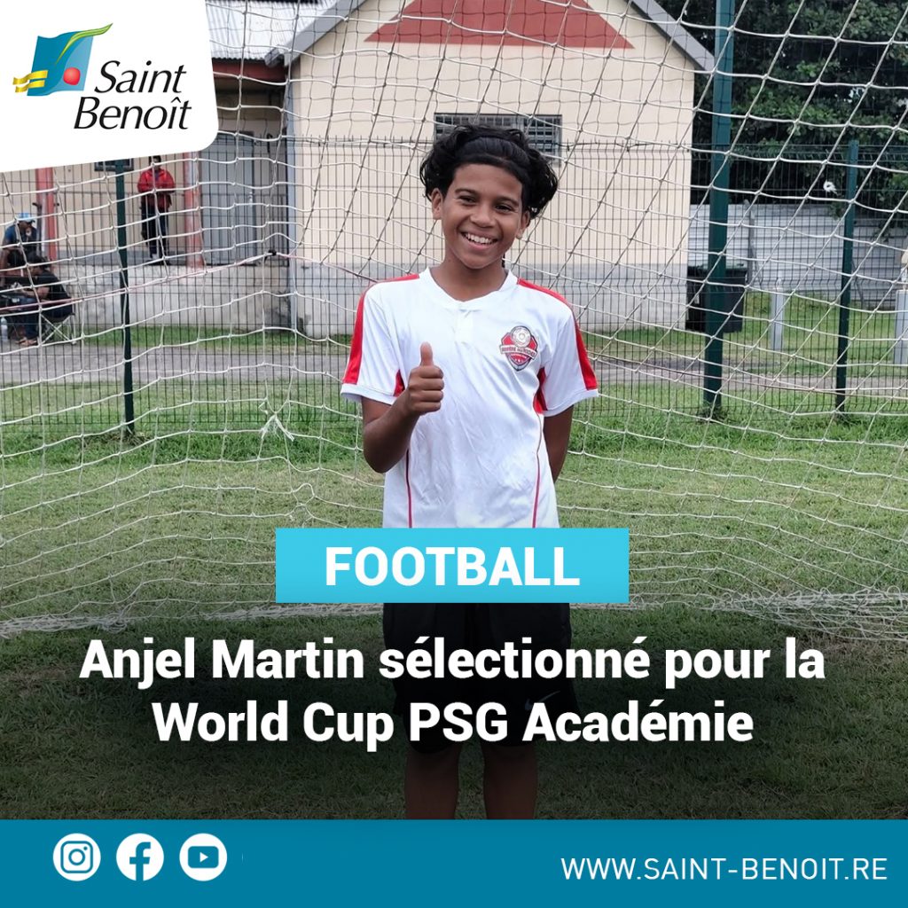 Un jeune talent de La Réunion à la PSG Academy : la Ville de Saint-Benoît brille en Outre-mer