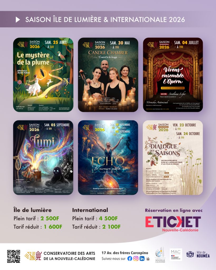 Saison Île de Lumière : Le Conservatoire des Arts de la Nouvelle-Calédonie illumine l&rsquo;Outre-mer