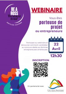 Be a boss Women Tour 2026 : propulse ton projet en Martinique avec CAP Nord Martinique et Outre-mer Tourisme