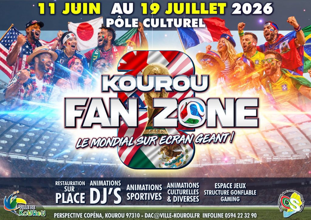 Événement festif en Guyane : La Ville de Kourou lance un appel à candidature pour la Kourou Fan Zone 2026 en Outre-mer