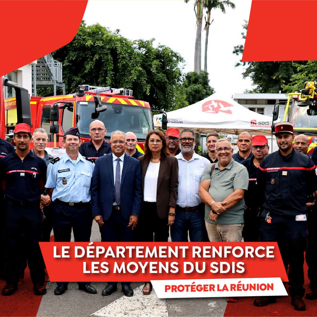 Le Département de La Réunion investit 4 millions d&rsquo;euros pour la sécurité en Outre-mer et renforce les moyens du SDIS 974
