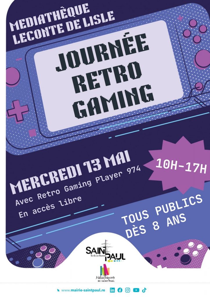 Journée Rétro Gaming à La Réunion : Les médiathèques de Saint-Paul célèbrent la culture geek en Outre-mer