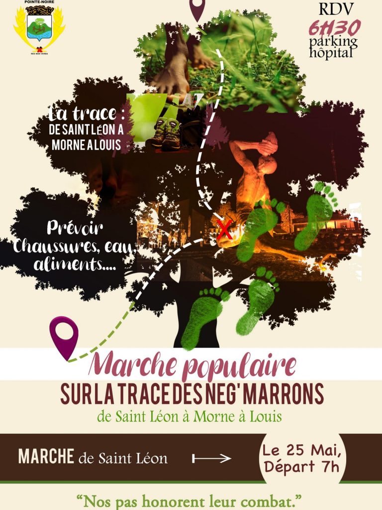 Marche populaire en Guadeloupe Outre-mer : Sur la trace des Nèg’Marrons avec la Ville de Pointe-Noire