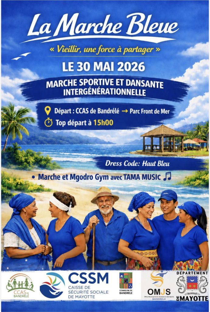 Marche solidaire à Mayotte : la Commune de Bandrélé rassemble l&rsquo;Outre-mer autour de sa Marche Bleue intergénérationnelle