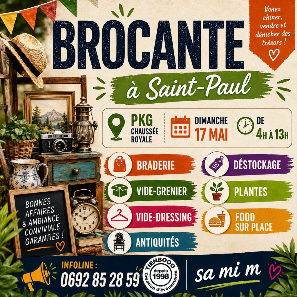 Tienbooo : Ne rate pas la brocante incontournable de La Réunion en Outre-mer