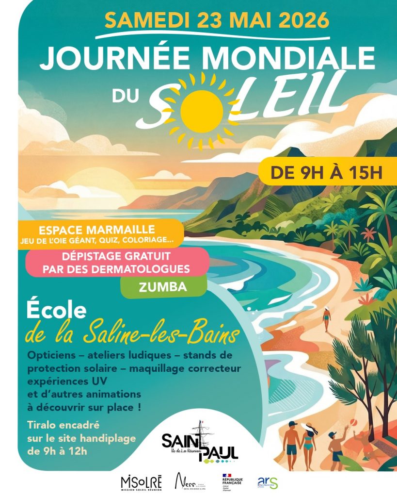 Protégez votre peau en Outre-mer : Journée mondiale du Soleil à la Ville de Saint-Paul à La Réunion en partenariat avec l&rsquo;association MiSolRé