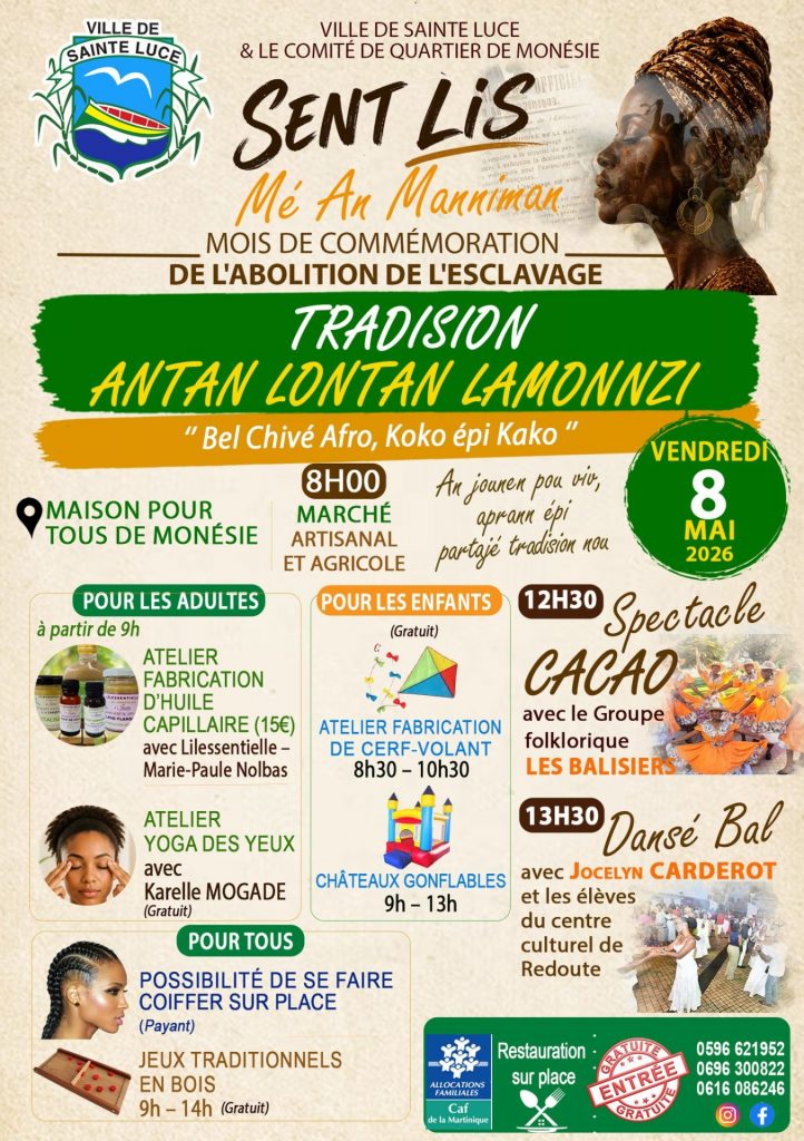Mémoire et Traditions en Martinique : Sainte-Luce célèbre l&rsquo;abolition en Outre-mer