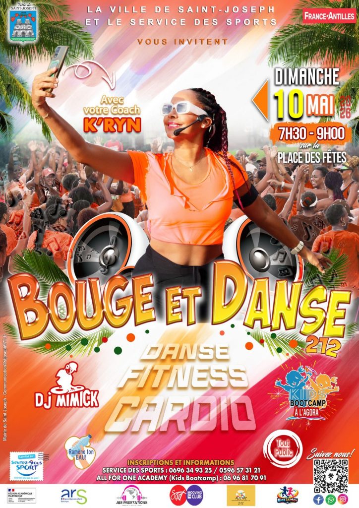 Bouge et Danse 212 : Vivez l&rsquo;énergie de la Martinique à la Ville de Saint-Joseph, le rendez-vous fitness incontournable en Outre-mer