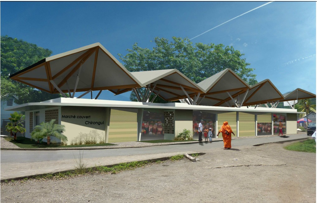 Travaux de Peinture et Signalétique avec la Ville de Chirongui : Candidate au Marché Public du Marché Couvert à Mayotte en Outre-mer