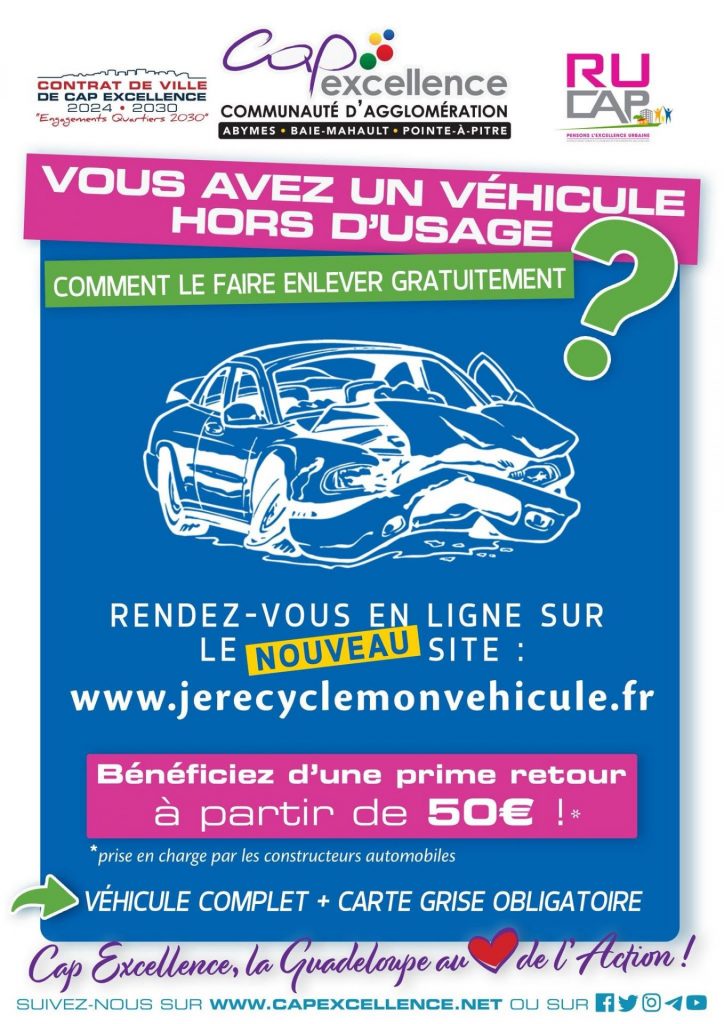 Éco-tourisme en Outre-mer : Comment la Communauté d&rsquo;Agglomération Cap Excellence nettoie la Guadeloupe grâce au recyclage de véhicules