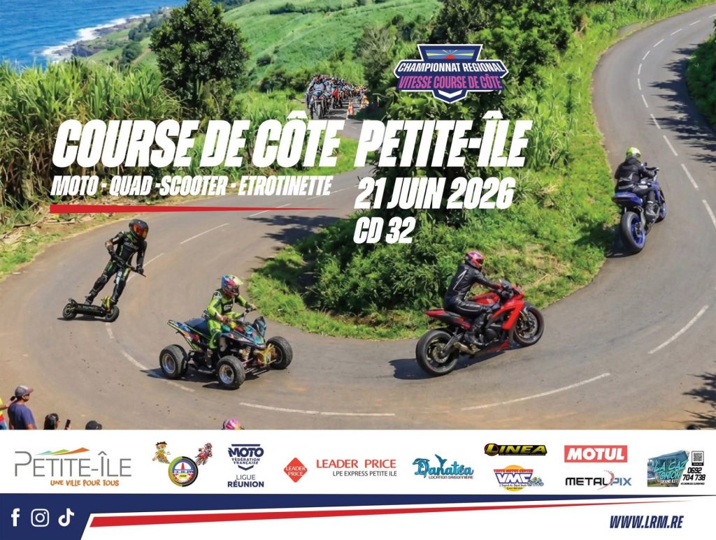 Quelles idées de sorties pour les passionnés de sensations fortes ? Découvrez la Course de côte de la Ville de Petite-Île à La Réunion, l&rsquo;événement mécanique vibrant de l&rsquo;Outre-mer !