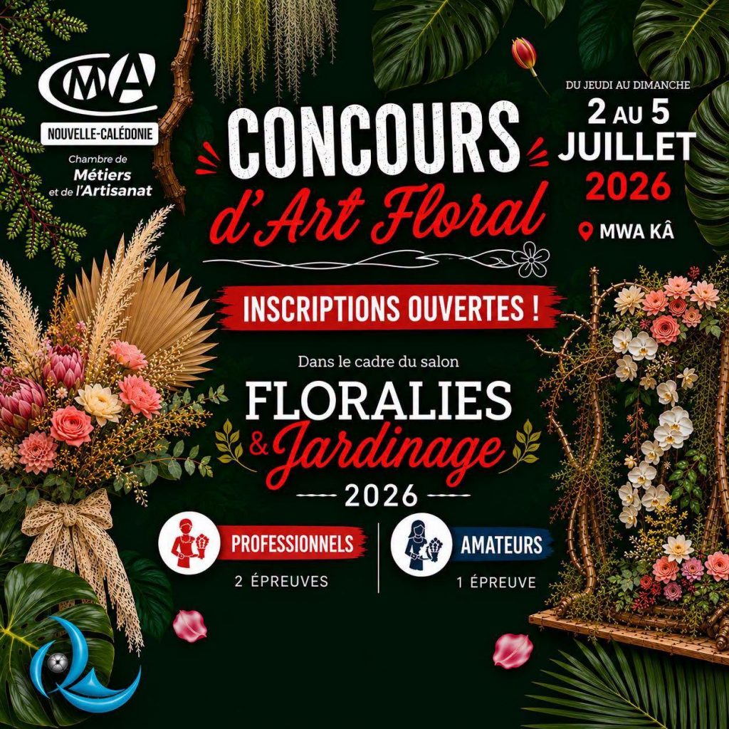 Quels souvenirs ramener et quoi faire à Nouméa ? Découvrez l&rsquo;art floral en Outre-mer avec le grand concours de la Chambre de Métiers et de l&rsquo;Artisanat de Nouvelle-Calédonie