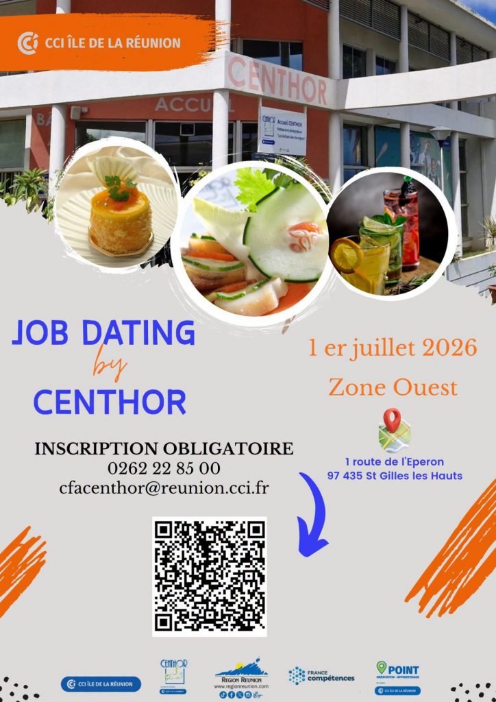 Où se former pour travailler dans le tourisme en Outre-mer ? Découvrez les Jobs Dating du Centhor à La Réunion, de la côte Ouest jusqu&rsquo;aux Hauts de la Ville de La Plaine des Palmistes
