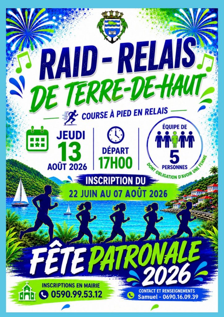 Comment participer au Raid-Relais 2026 des Saintes ? Inscrivez-vous au défi sportif de la Ville de Terre de Haut, l&rsquo;événement incontournable de l&rsquo;été en Guadeloupe et en Outre-mer